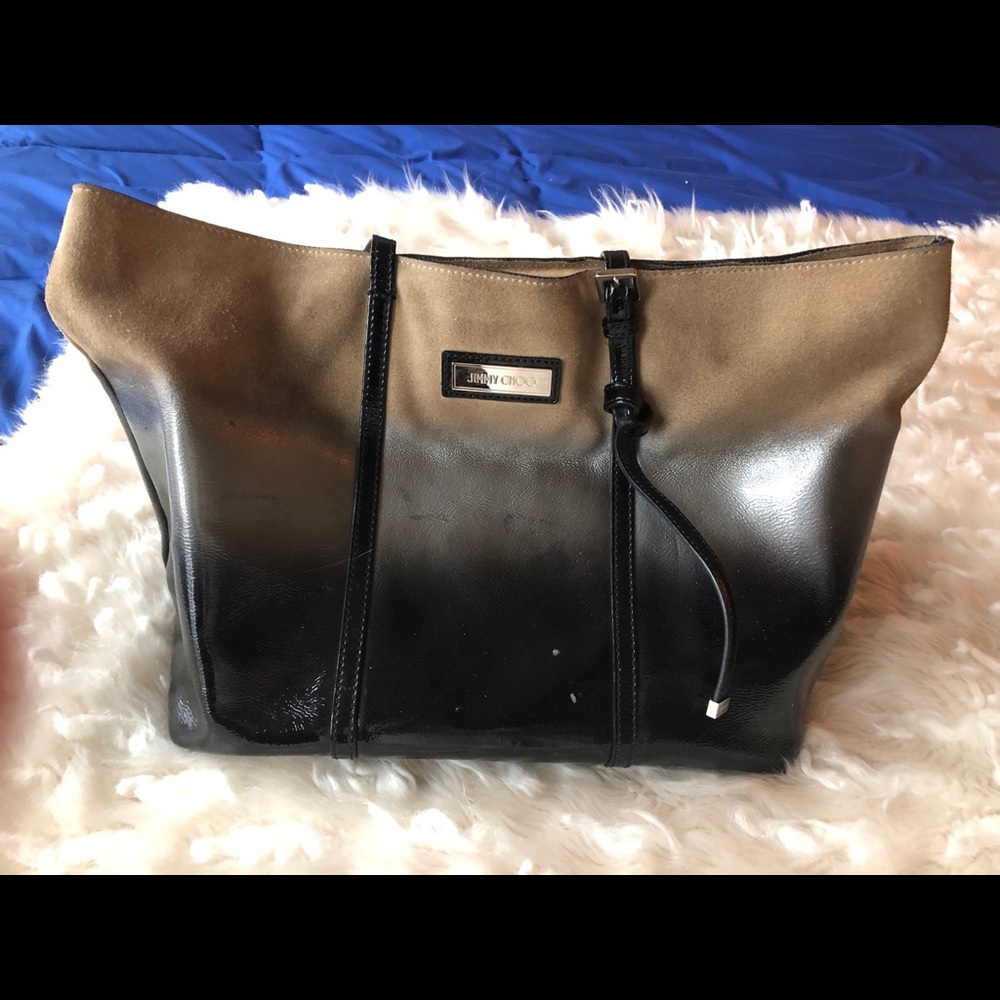Jimmy choo SASHA suede tote bag